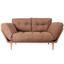 Three-Seater Sofa - Bed Nina Daybed 859FTN1354 120x60x40cm Light Brown LIGHT BROWN