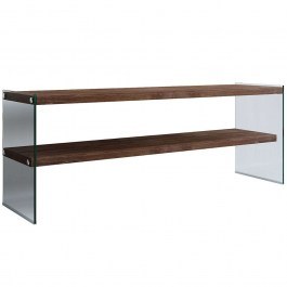 TV Furniture 552NOS1506 120x35x45cm Walnut-Clear WALNUT