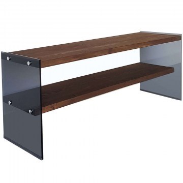 TV Furniture 552NOS1503 120x35x45cm Walnut-Black
