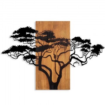 Διακοσμητικό Τοίχου Acacia Tree 891TNL3152 89x58cm Walnut-Black Wallity