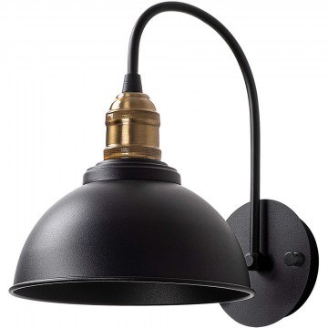 Wall Lamp - Sconce Varzan 942FLG2129 27x27x36cm 1xE27 15W Black-Gold Opviq