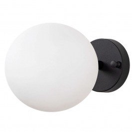 Wall Lamp - Sconce Atmaca 942FLG2110 24x15cm 1xE14 15W Black-Cream Opviq CREAM-BLACK