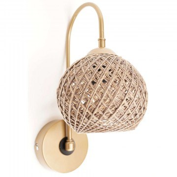 Wall Lamp - Sconce 687HMY1803 25x25x25cm 1xE27 60W Gold-Brown Opviq