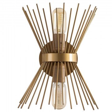 Wall Lamp - Sconce Kirpi 892OPV1848 23x16x33cm 2xE27 40W Gold Opviq