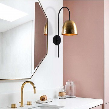 Wall Lamp - Sconce Tattoo 584TTM1979 16x24x57cm 1xE27 40W Black-Gold Opviq