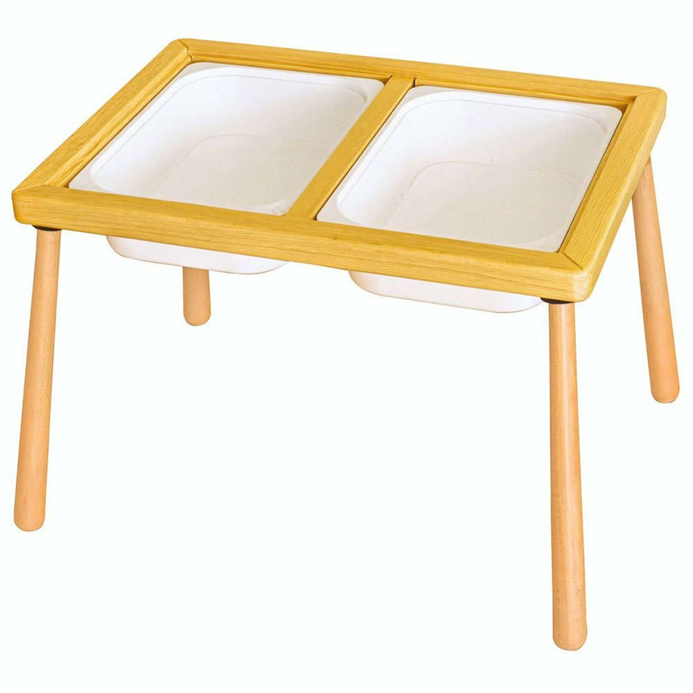 Παιδικό τραπέζι — 74 × 53 × 52 cm — Ξύλο · Hanah Home · NATURAL-WHITE · Κωδικός designdrops-1283850