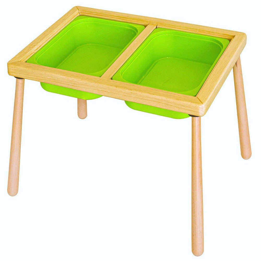 Παιδικό τραπέζι — 74 × 53 × 52 cm — Ξύλο · Hanah Home · NATURAL-GREEN · Κωδικός designdrops-1283852