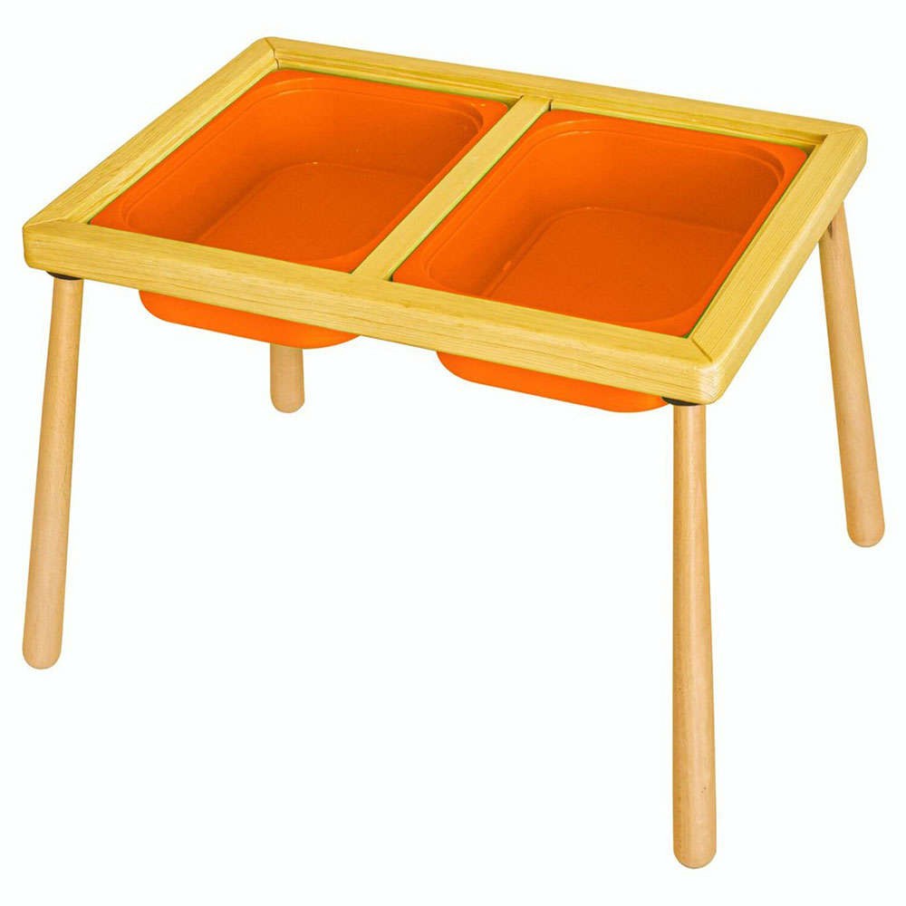 Παιδικό τραπέζι — 74 × 53 × 52 cm — Ξύλο · Hanah Home · NATURAL-ORANGE · Κωδικός designdrops-1283853