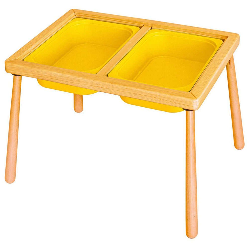 Παιδικό τραπέζι — 74 × 53 × 52 cm — Ξύλο · Hanah Home · NATURAL-YELLOW · Κωδικός designdrops-1283854
