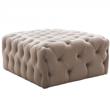 Stool Chester 383EVN1124 80x80x40cm Cream