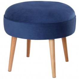 Stool Romley 209FLF1407 D52x44cm Blue BLUE