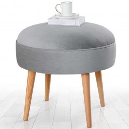 Stool Romley 209FLF1403 D52x44cm Grey GREY