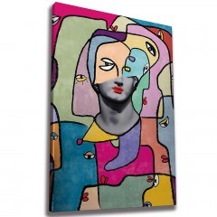 Πίνακας Καμβάς 227WRZ1242 70x100cm Multi Wallity