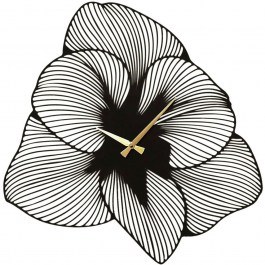 Wall Clock Azalea 507ATP1506 70x70cm Black-Gold Wallity BLACK-GOLD