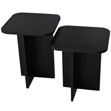 Ζιγκόν (Σετ 2Τμχ) Blues 552NOS1482 40x40x50/40x40x55cm Black