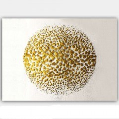 Canvas Painting 441HPE2697 100x70cm White-Gold Wallity