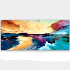 Canvas Painting 451ERN1115 120x50cm Multi Wallity