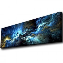 Πίνακας Καμβάς Με Φως Led 139LDG1105 90x30cm Multi Wallity