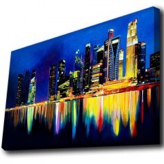 Canvas Painting With Led Light 139LDG1128 70x45cm Multi Wallity