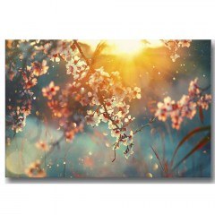 Πίνακας Καμβάς Με Φως Led 239SHN4481 70x45cm Multi Wallity