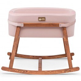 Κούνια Βρεφική Hier 676HDS1120 90x58x70cm Pink-Oak OAK-PINK