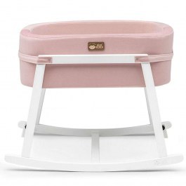 Κούνια Βρεφική Hier 676HDS1119 90x58x70cm Pink-White PINK-WHITE