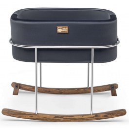 Κούνια Βρεφική Hier 676HDS1134 90x58x70cm Black-Silver BLACK-SILVER