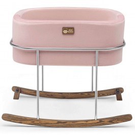 Κούνια Βρεφική Hier 676HDS1138 90x58x70cm Pink-Silver PINK-SILVER