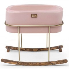 Κούνια Βρεφική Hier 676HDS1137 90x58x70cm Pink-Gold