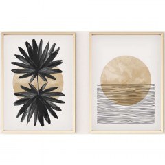 Κάδρα (Σετ 2Τμχ) 693BSE1719 50x70cm Multi Wallity