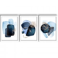 Κάδρα (Σετ 3Τμχ) 122RMF1133 38x53cm Multi Wallity