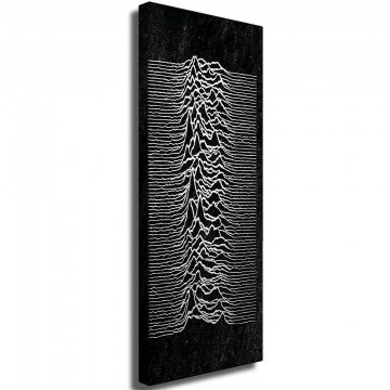 Πίνακας Καμβάς 227WRZ1303 30x80cm Black-White Wallity