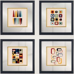 Frames (Set 4Pcs) 977ALP4116  32x32cm Multi Wallity