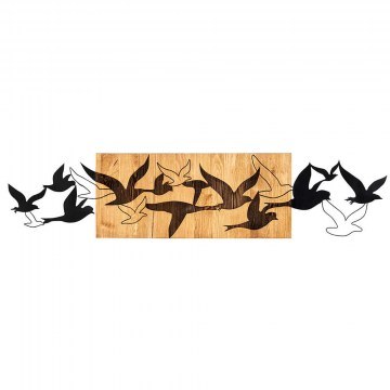 Wall Decorative Albatros 279ENZ1755 111x25cm Walnut-Black Wallity
