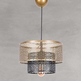 Φωτιστικό Οροφής 687HMY1172 26,5x64cm 1xE27 60W Black-Gold Opviq BLACK-GOLD