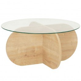 Coffee Table Bubble 552NOS2269 75x75x35cm Oak OAK