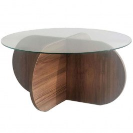 Coffee Table Bubble 552NOS2240 75x75x35cm Walnut WALNUT