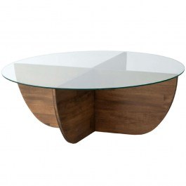 Coffee Table Lily 552NOS1475 90x90x30cm Walnut WALNUT