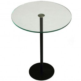 Τραπεζάκι Βοηθητικό Social 552NOS1434 40x40x50cm Black-Clear BLACK-CLEAR