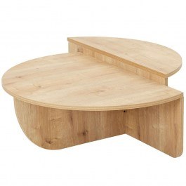 Τραπέζια Σαλονιού Podium (Σετ 2Τμχ) 552NOS2270 90x60x30/85x30x35cm Oak OAK