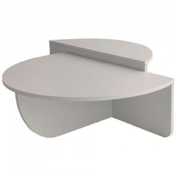 Τραπέζια Σαλονιού Podium (Σετ 2Τμχ) 552NOS2233 90x60x30/85x30x35cm White