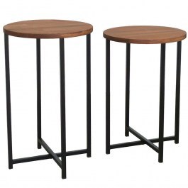 Side Tables Neta (Set 2Pcs) 552NOS1444 35x35x55/35x35x50cm Oak OAK