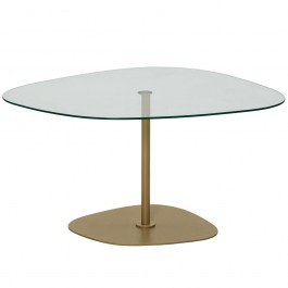 Coffee Table Soho 552NOS2380 85x67x40cm Clear-Gold CLEAR-GOLD