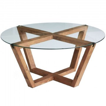 Coffee Table Lotus 552NOS1436 75x75x35cm Natural