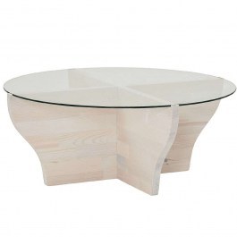 Coffee Table Amphora 552NOS2255 92x92x36cm White WHITE
