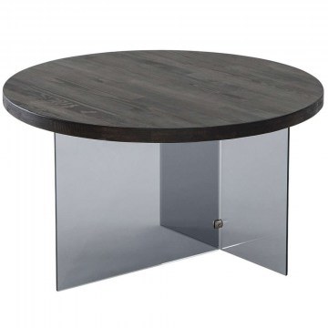 Τραπέζι Σαλονιού Serenity 552NOS2405 70x40cm Dark Grey-Anthracite