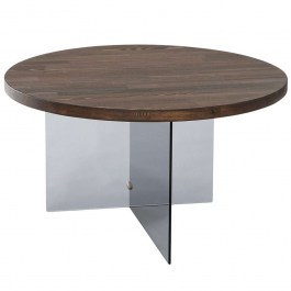 Τραπέζι Σαλονιού Serenity 552NOS2409 70x40cm Dark Grey-Walnut WALNUT-GREY