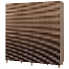 Ντουλάπα Τετράφυλλη Imaj 869VEL4240 180x52x192cm Oak-Black