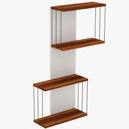 Ραφιέρα Τοίχου Destan 854KLN1729 65x19x96cm Pine-White CHERRY