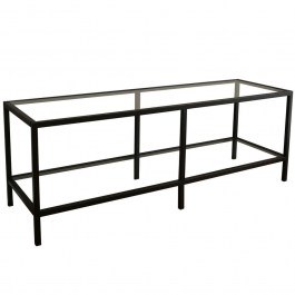 TV Furniture Basic 552NOS2219 130x40x45cm Clear-Black CLEAR-BLACK